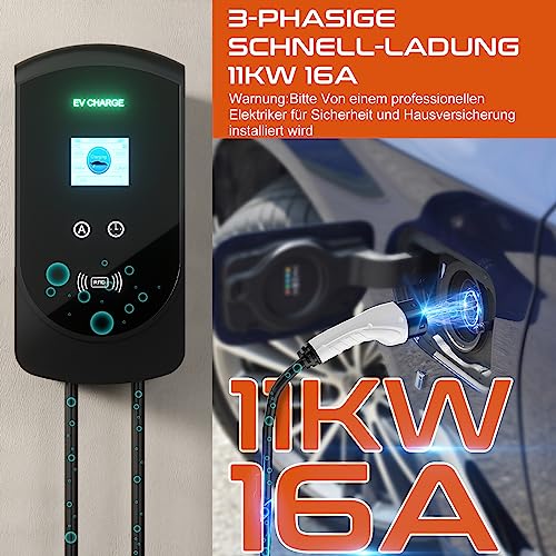 Gearzaar Meter Ev Typ Ladeger T Ladestation Wallbox Kw A Dreiphasig Ladekabel Iec