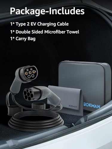 Bokman Typ 2 Ladekabel, Modus 3 / 32A / 22 KW / 3-Phasig / 5 Meter, Typ 2 Auf Typ 2 EV Ladekabel