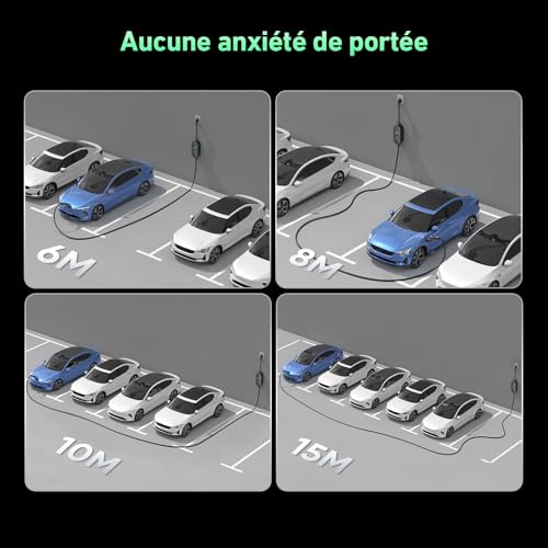 Evjuicion Ladekabel Typ 2 Schuko 15m - 3,68kW Ladegerät Für Elektroauto