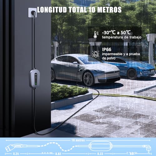 EVJUICION Ladekabel Elektroauto Typ 2 Schuko 16A, 3.68kW Typ
